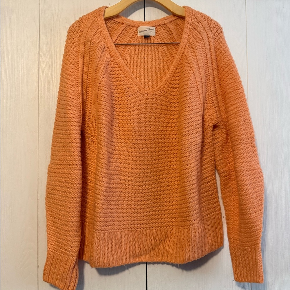Target Women's V-Neck Sweater in Orange